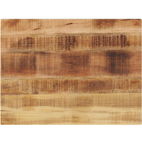vidaXL Table Top 80x70x2.5 cm Rectangular Solid Wood Rough Mango