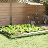 vidaXL Snail Fence 4 pcs Silver 100 x 3.5 x 25 cm Galvanised Steel