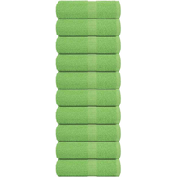 vidaXL Guest Towels "FROGN" 10 pcs Apple Green 30x50 cm 360 gsm