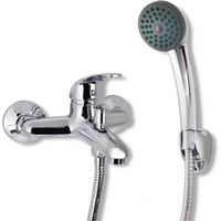 vidaXL Bath Shower Mixer Tap Kit Chrome