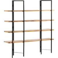 vidaXL 4-Tier Bookcase 160x35x160 cm Solid Mango Wood