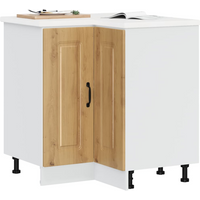 vidaXL Kitchen Corner Base Cabinet Kalmar Artisan Oak Engineered Wood
