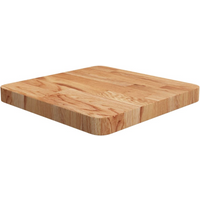 vidaXL Square Table Top Light Brown 40x40x4cm Treated Solid Wood Oak