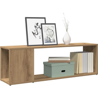 vidaXL TV Cabinet Artisan Oak 100x24x32 cm Engineered Wood