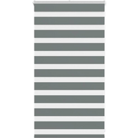 vidaXL Zebra Blind Dark Grey 75x100 cm Fabric Width 70.9 cm Polyester