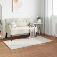 vidaXL Anti-Slip Faux Rabbit Fur Rug Olite Cream 80 x 150 cm Polyester