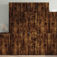 vidaXL Highboard Smoked Oak 70x42.5x185 cm Engineered Wood
