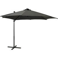 vidaXL Cantilever Garden Parasol with Pole and LED Lights Anthracite 300 cm