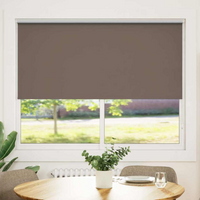 vidaXL Roller blind blackout 144.4x175 cm Fabric Width 140 cm coffee
