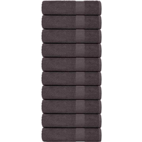 vidaXL Bath Towels "FROGN" 10 pcs Anthracite 100x150 cm 360 gsm