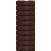 vidaXL Guest Towels "FROGN" 10 pcs Brown 30x50 cm 360 gsm