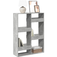 vidaXL Bookcase Concrete Grey 100x33x135 cm Engineered Wood