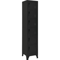 vidaXL Locker Cabinet Black 38x40x180 cm Steel
