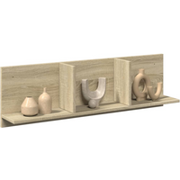 vidaXL Wall Cabinet 100x16.5x30 cm Sonoma Oak Engineered Wood