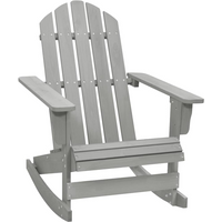 vidaXL Garden Rocking Chair Wood Grey