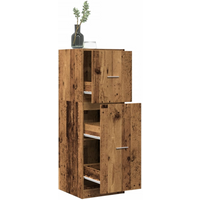 vidaXL Apothecary Cabinet Old Wood 40x41x118 cm Engineered Wood