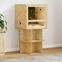 vidaXL Terrarium Base Brown 50 x 50 x 50 cm OSB