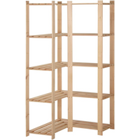 vidaXL 5-Tier Storage Corner Rack 82.5x82.5x170 cm Solid Pinewood