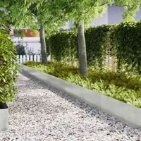 vidaXL Lawn Edging 50 pcs Silver 100 x 0.05 x 30 cm Stainless Steel