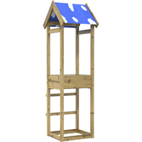 vidaXL Play Tower Brown 52.5 x 46.5 x 195 cm Solid Impregnated Wood