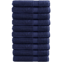 vidaXL Premium Sauna Towels "SOLUND" 10 pcs Navy Blue 80x200 cm 600 gsm