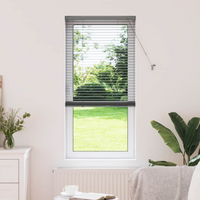 vidaXL Venetian Blinds Manual Dark Grey 175 x 65 cm Aluminium