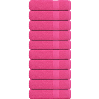 vidaXL Bath Towels "FROGN" 10 pcs Pink 100x150 cm 360 gsm