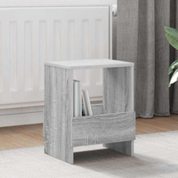 vidaXL Magazine Rack 2 pcs Grey Sonoma 35 x 30 x 45 cm