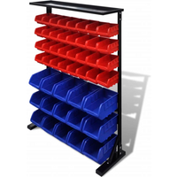 Blue & Red Garage Tool Organiser