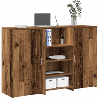 vidaXL Reception Desk Old Wood 155x50x103.5 cm Engineered Wood