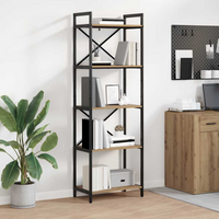 vidaXL Bookshelf Artisan Oak 56 x 34 x 171 cm Engineered Wood