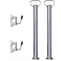 2 Support Tubes with 2 Split Clamps for 48 mm Jockey Wheel