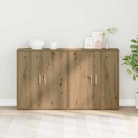 vidaXL Sideboard 2 pcs Artisan Oak 60 x 31 x 70 cm Engineered Wood
