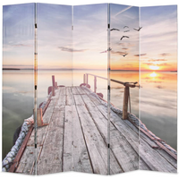 vidaXL Folding Room Divider 200x170 cm Lake