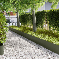 vidaXL Lawn Edging 30 pcs Olive Green 100 x 0.05 x 30 cm