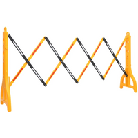 vidaXL Folding Traffic Barrier Yellow and Black 250x38x96 cm
