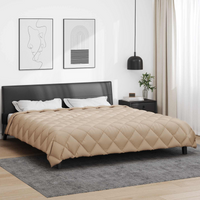 vidaXL Winter Duvet Taupe 220 x 260 cm Microfiber