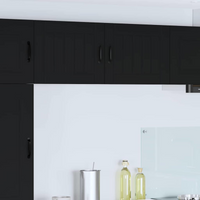 vidaXL Kitchen Cabinet Black 50 x 31 x 40 cm Engineered Wood