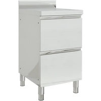 vidaXL Commercial Kitchen Cabinet with 2 Drawers 50x60x96 cm