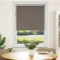 vidaXL Roller blind blackout 124.4x175 cm Fabric Width 120 cm coffee