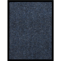 vidaXL Doormat Striped Blue 60x80 cm
