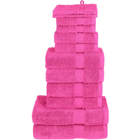 vidaXL 12 Piece Premium Towel Set SOLUND Pink 600 gsm