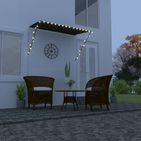 vidaXL Retractable Awning with LED 250x150 cm Anthracite