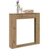 vidaXL Fireplace Surround Artisan Oak 100x20x100 cm Engineered Wood