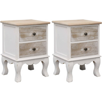 vidaXL Bedside Cabinets 2 pcs 35x30x50 cm Paulownia Wood
