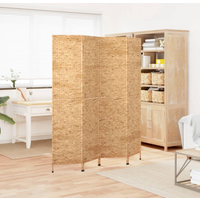 vidaXL Room Divider 4-Panel 163x180 cm Water Hyacinth