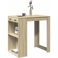 vidaXL Bar Table Sonoma Oak 102x70x103.5 cm Engineered Wood