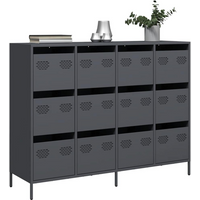 vidaXL Sideboard Anthracite 135x39x103.5 cm Cold-rolled Steel