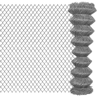 vidaXL Chain Link Fence Steel 25x1.5 m Grey