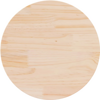 vidaXL Table Top Ø70x2.5 cm Solid Wood Pine